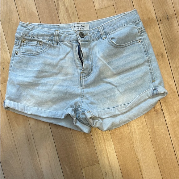 Love Tree Denim Light Blue Jean Shorts - Picture 1 of 3